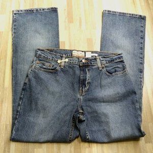 * OLD NAVY*BOOT CUT*JUST BELOW WAIST*STRETCH*WOMEN 6 REG*5 POCKET JEANS
